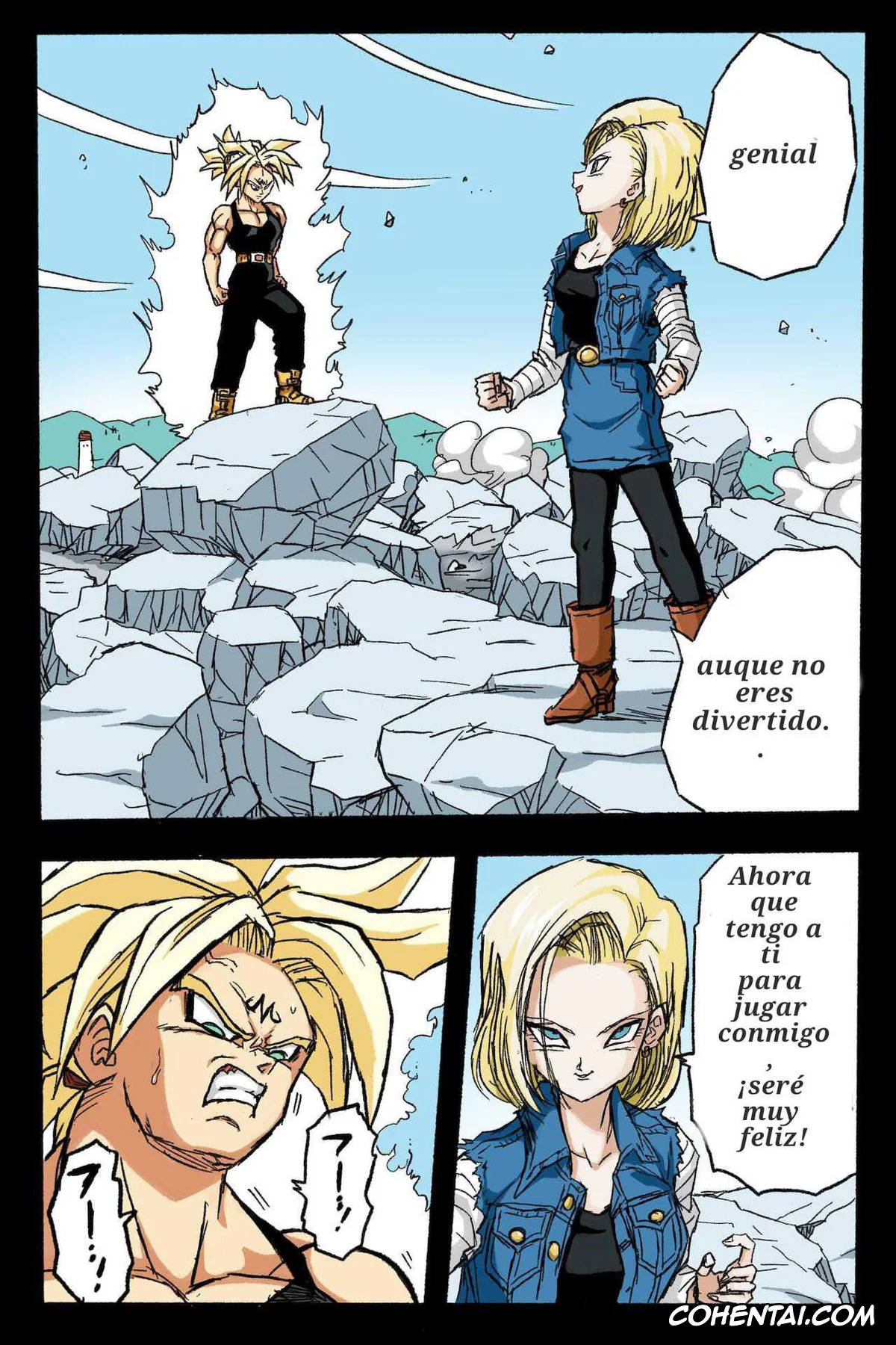 Dragon Ball Z hentai, Android 18 hentai, Trunks Briefs hentai, Ryona Budokai 3 – Android 18 vs Trunks (Dragon Ball Z), pagina 15