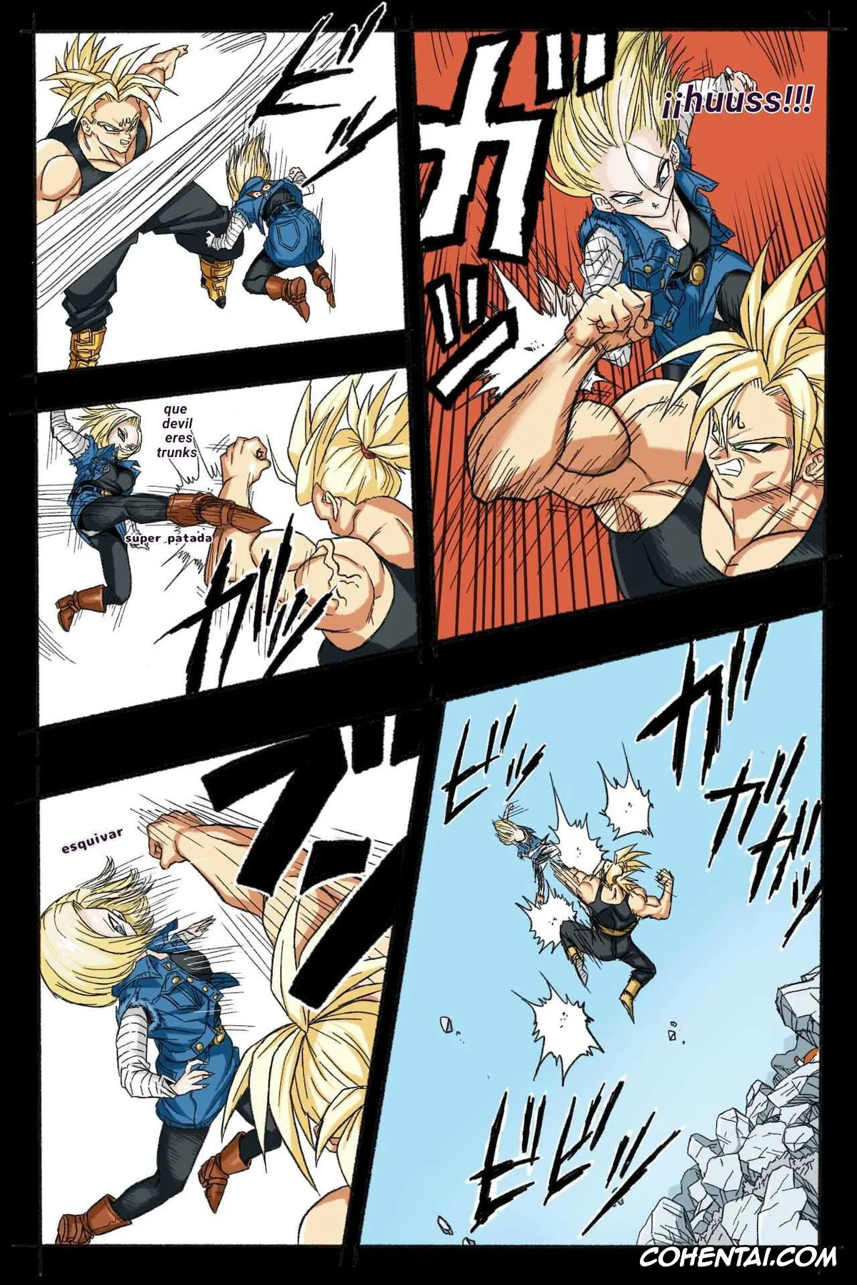 Dragon Ball Z hentai, Android 18 hentai, Trunks Briefs hentai, Ryona Budokai 3 – Android 18 vs Trunks (Dragon Ball Z), pagina 18