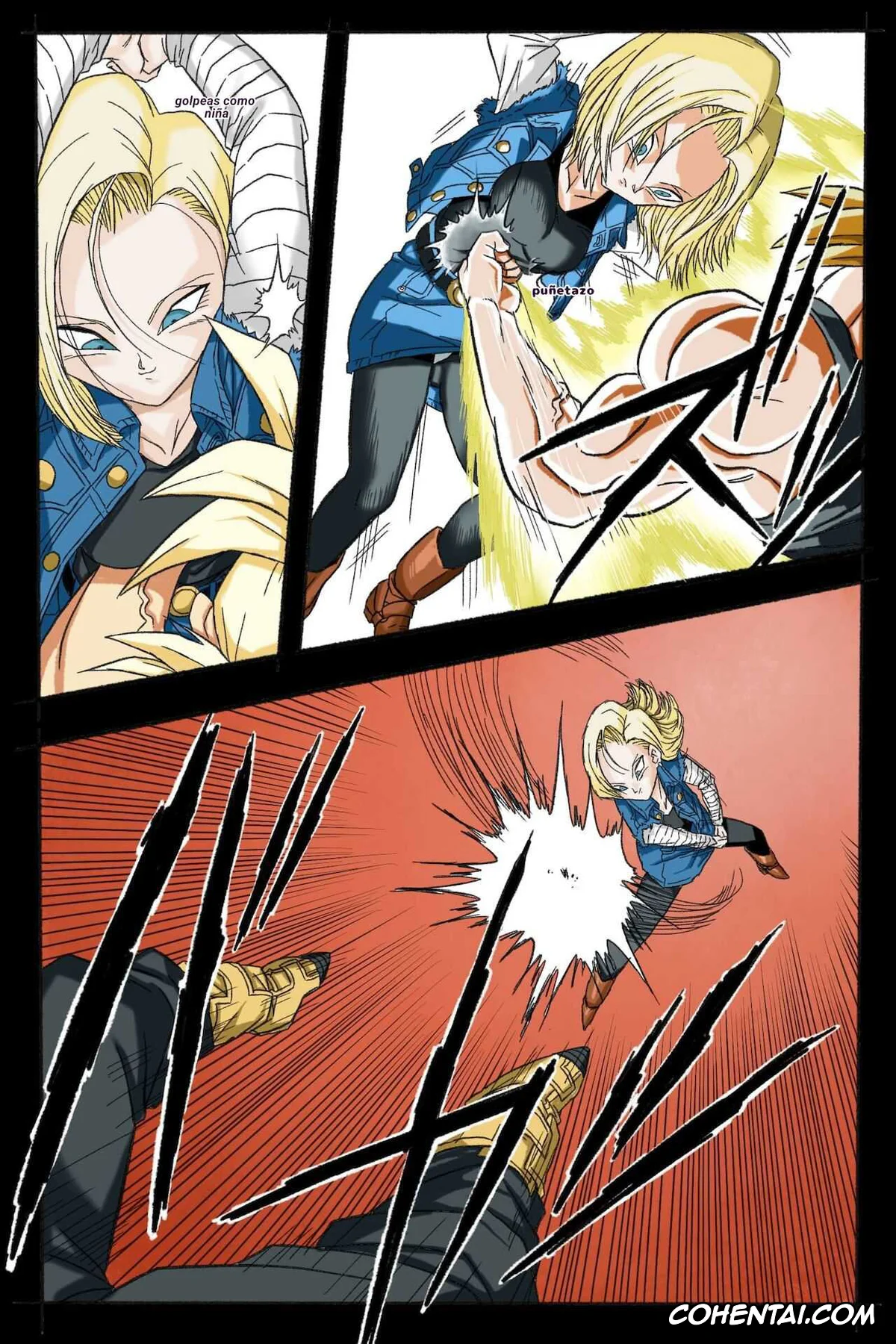 Dragon Ball Z xxx, Android 18 xxx, Trunks Briefs xxx, Ryona Budokai 3 – Android 18 vs Trunks (Dragon Ball Z), pagina 19