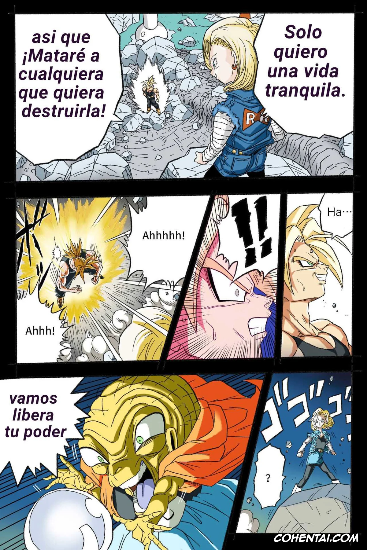 Dragon Ball Z xxx, Android 18 xxx, Trunks Briefs xxx, Ryona Budokai 3 – Android 18 vs Trunks (Dragon Ball Z), pagina 22