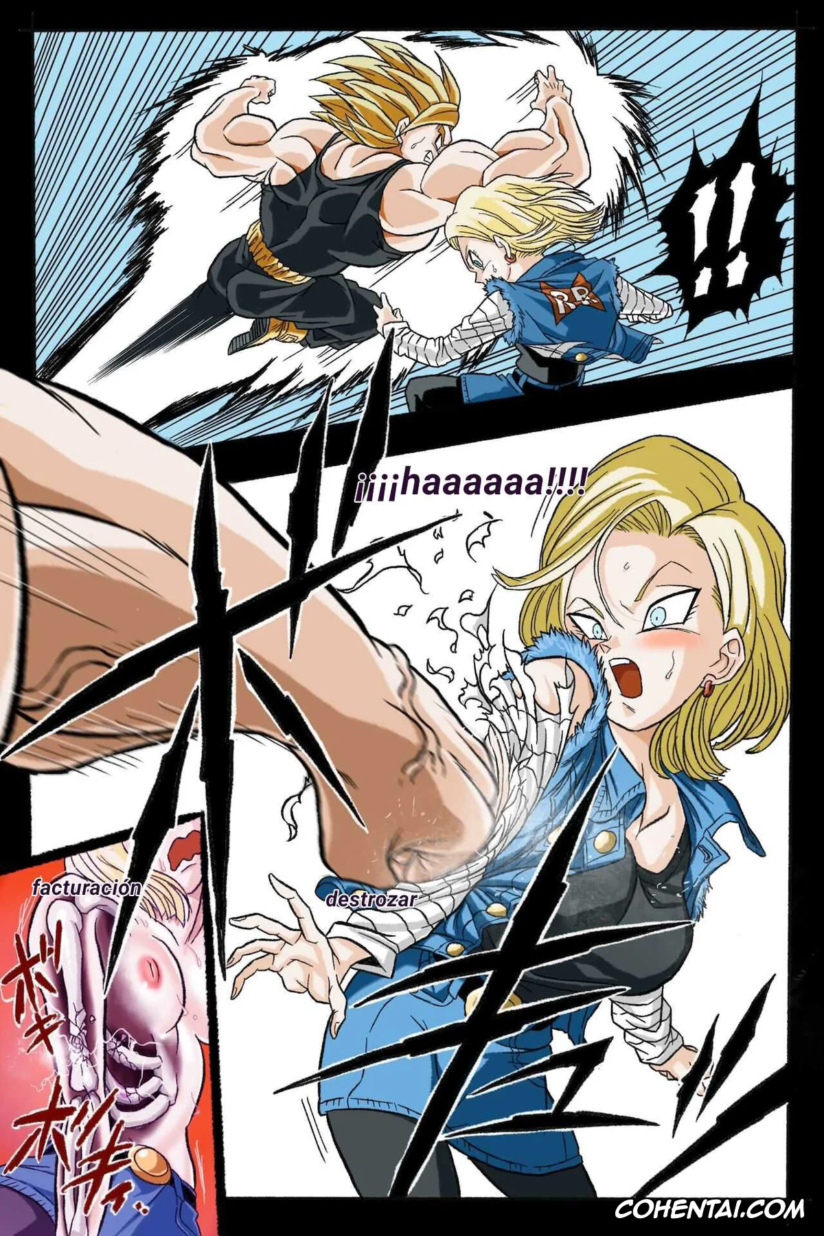 Dragon Ball Z xxx, Android 18 xxx, Trunks Briefs xxx, Ryona Budokai 3 – Android 18 vs Trunks (Dragon Ball Z), pagina 25