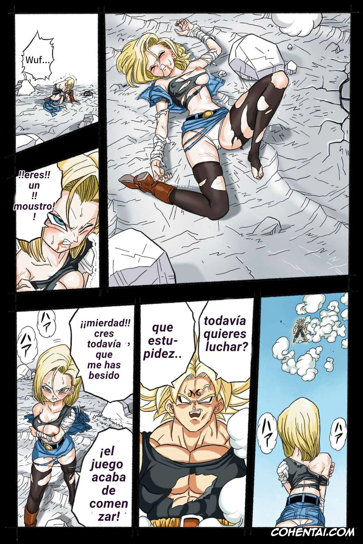 Dragon Ball Z porno, Android 18 porno, Trunks Briefs porno, Ryona Budokai 3 – Android 18 vs Trunks (Dragon Ball Z), pagina 32