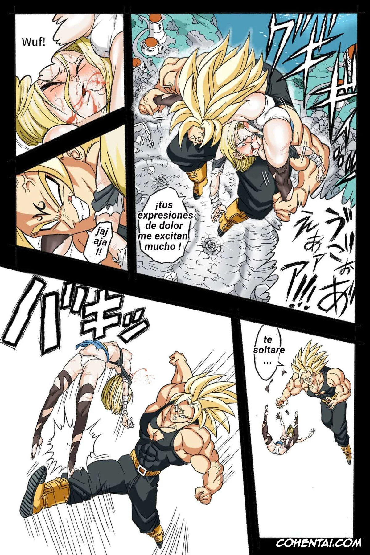 Dragon Ball Z hentai, Android 18 hentai, Trunks Briefs hentai, Ryona Budokai 3 – Android 18 vs Trunks (Dragon Ball Z), pagina 39