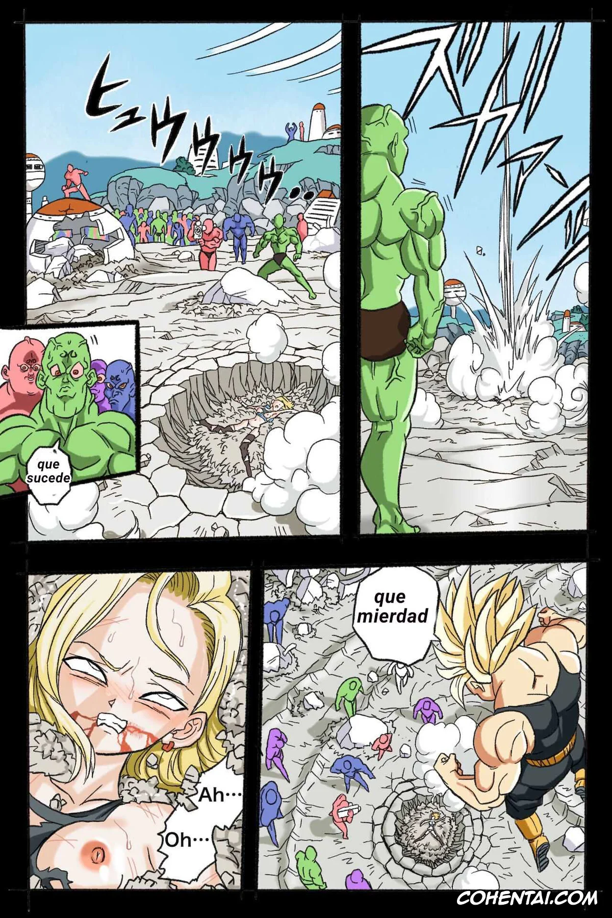Dragon Ball Z xxx, Android 18 xxx, Trunks Briefs xxx, Ryona Budokai 3 – Android 18 vs Trunks (Dragon Ball Z), pagina 43