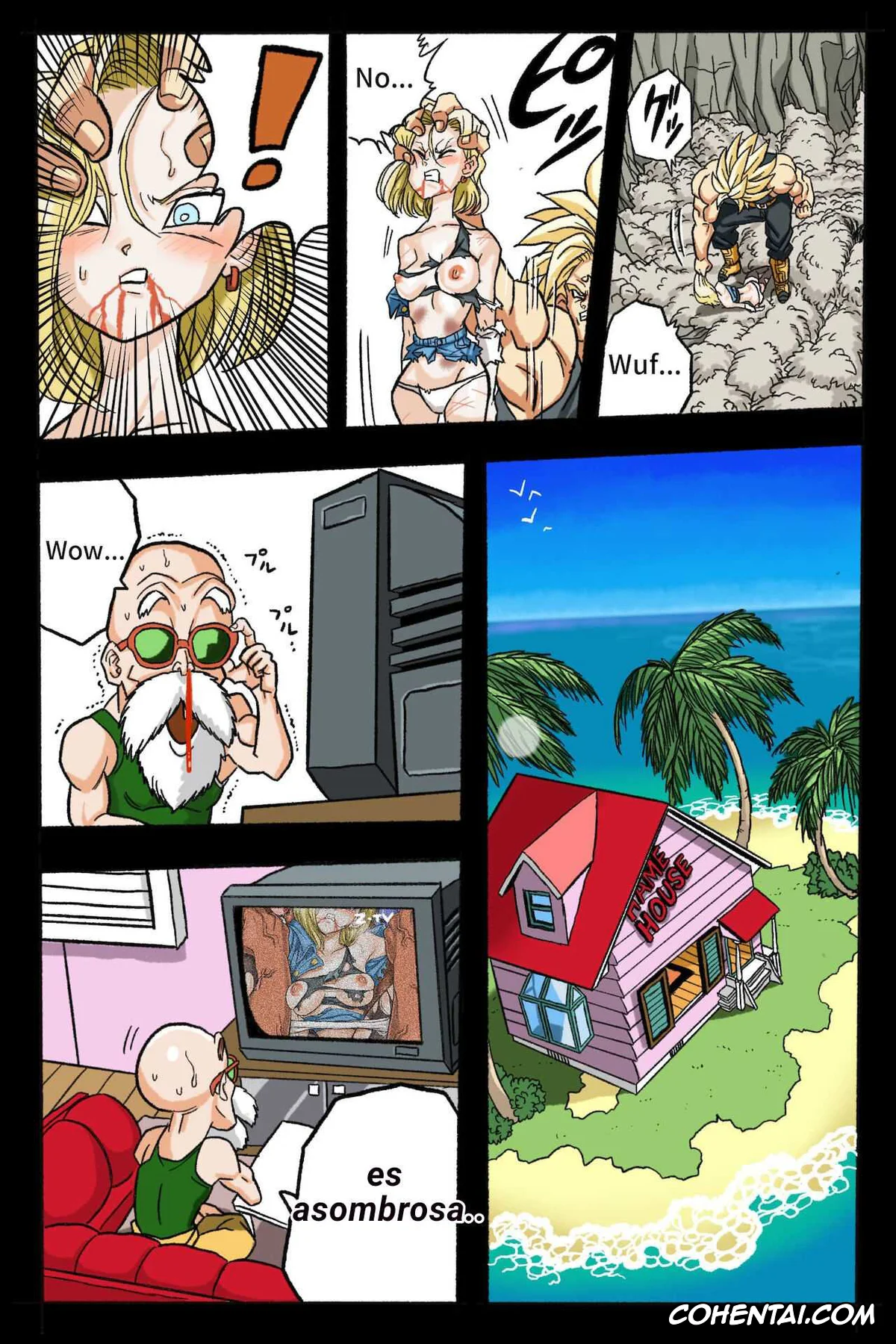 Dragon Ball Z hentai, Android 18 hentai, Trunks Briefs hentai, Ryona Budokai 3 – Android 18 vs Trunks (Dragon Ball Z), pagina 45
