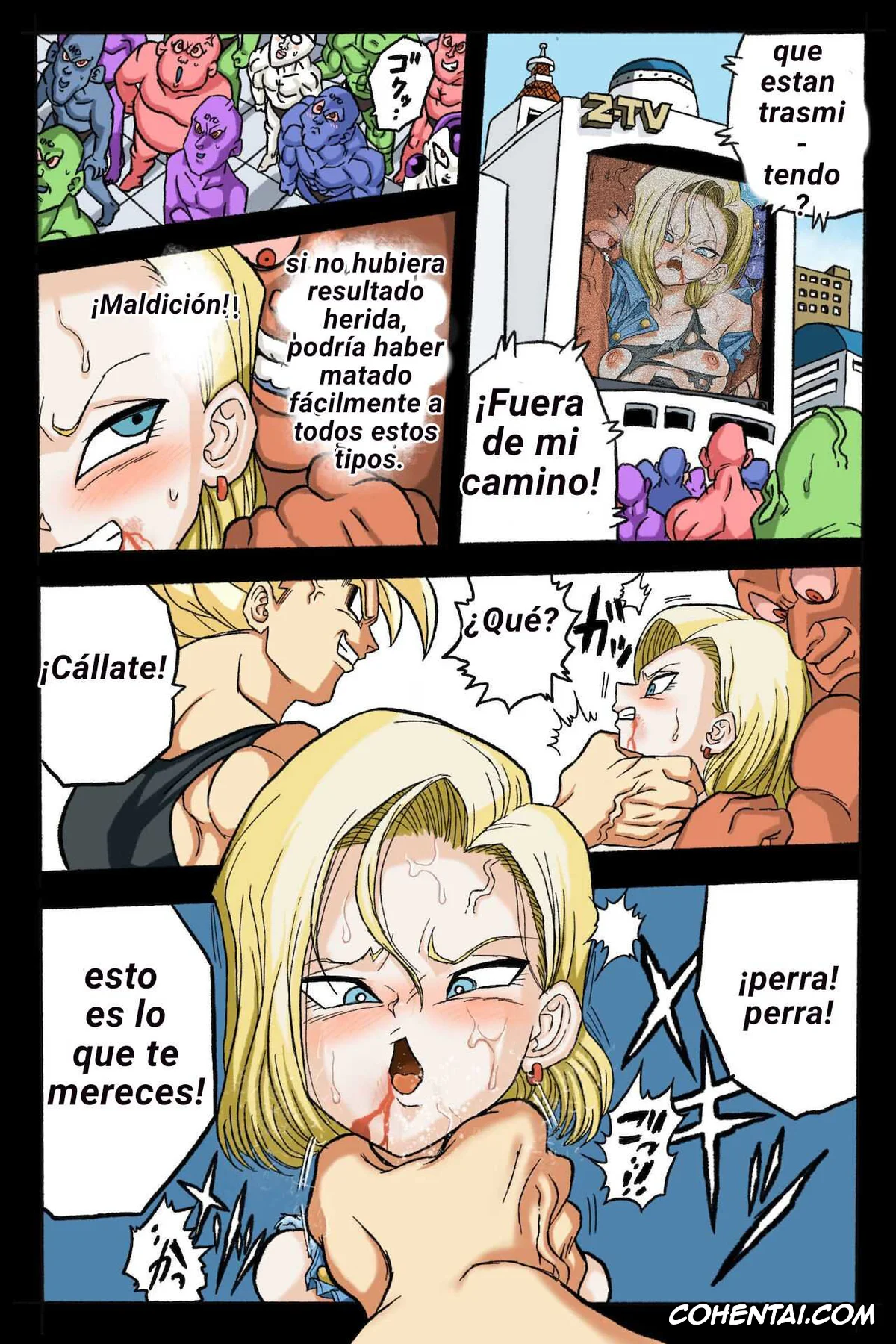 Dragon Ball Z porno, Android 18 porno, Trunks Briefs porno, Ryona Budokai 3 – Android 18 vs Trunks (Dragon Ball Z), pagina 47
