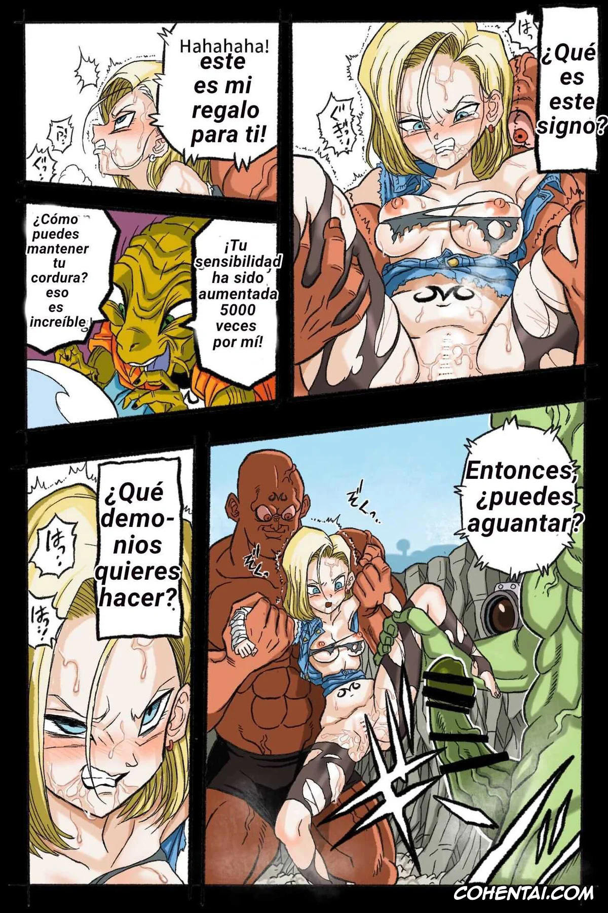 Dragon Ball Z hentai, Android 18 hentai, Trunks Briefs hentai, Ryona Budokai 3 – Android 18 vs Trunks (Dragon Ball Z), pagina 51