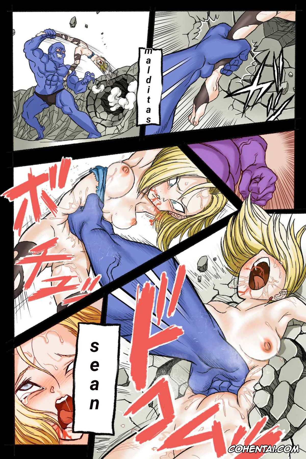 Dragon Ball Z hentai, Android 18 hentai, Trunks Briefs hentai, Ryona Budokai 3 – Android 18 vs Trunks (Dragon Ball Z), pagina 60