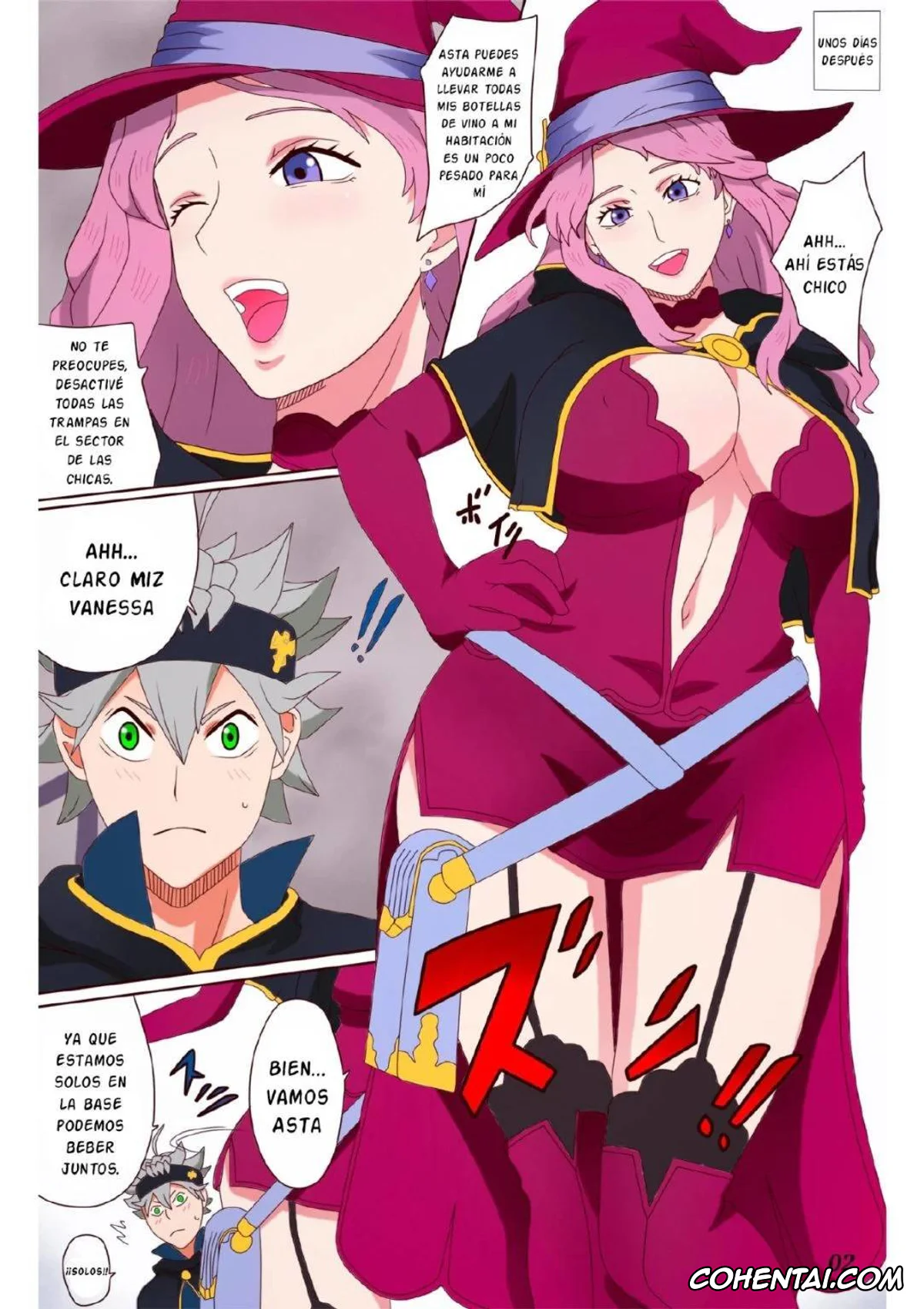 Black Clover hentai, Asta hentai, Vanessa Enoteca hentai, Asta no sukebena hi – Asta´s lascivious day (Black Clover), pagina 3
