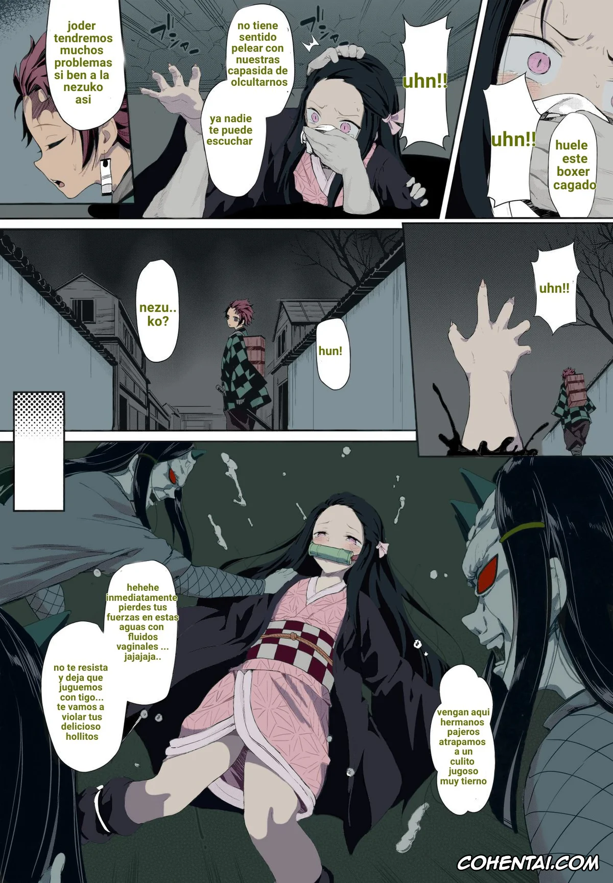 Kimetsu No Yaiba | Demon Slayer hentai, Nezuko Kamado hentai, Swamp Demon hentai, Moshi Nezuko ga Warui Hito ni Tsukamattara… (Kimetsu no Yaiba), pagina 3