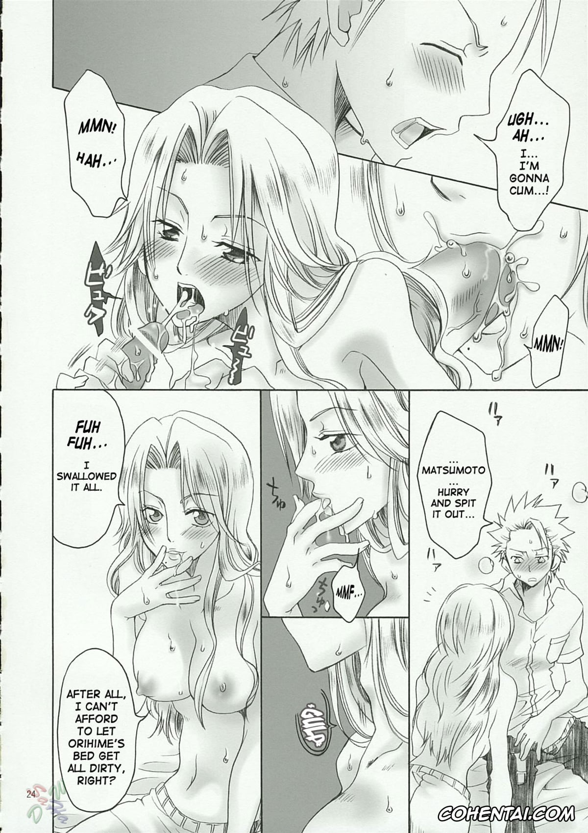 Bleach porno, Rangiku Matsumoto porno, Toushirou Hitsugaya porno, Kokucho Ranbu (Bleach), pagina 23