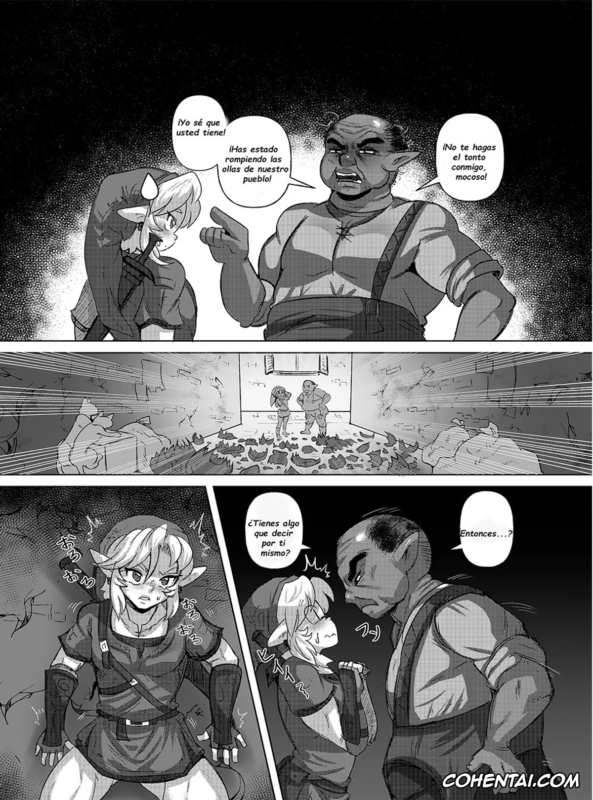 The Legend Of Zelda hentai, Link hentai, Anoko no Hajimete o Ubau no wa Ore (The Legend of Zelda), pagina 3