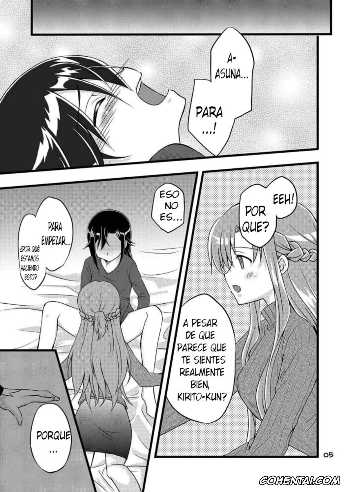 Sword Art Online porno, Asuna Yuuki porno, Kazuto Kirigaya | Kirito porno, Kiriko-chan to Asobou! (Sword Art Online), pagina 2