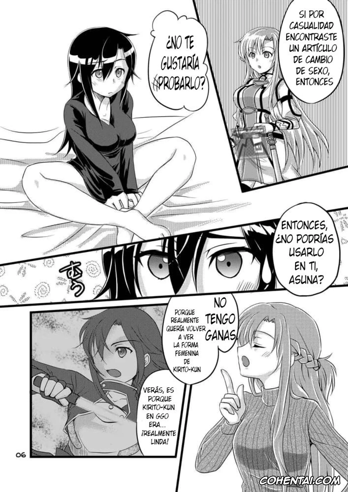 Sword Art Online hentai, Asuna Yuuki hentai, Kazuto Kirigaya | Kirito hentai, Kiriko-chan to Asobou! (Sword Art Online), pagina 3