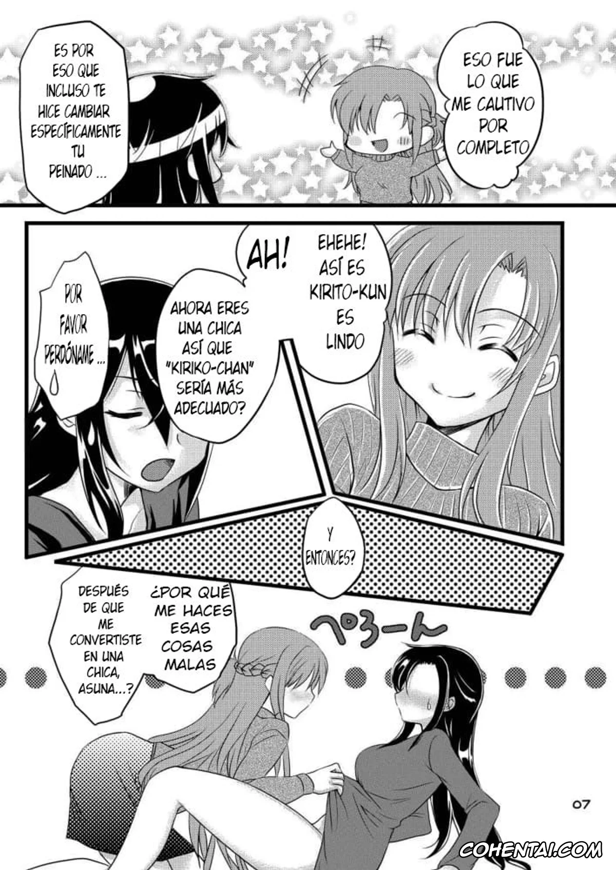 Sword Art Online xxx, Asuna Yuuki xxx, Kazuto Kirigaya | Kirito xxx, Kiriko-chan to Asobou! (Sword Art Online), pagina 4