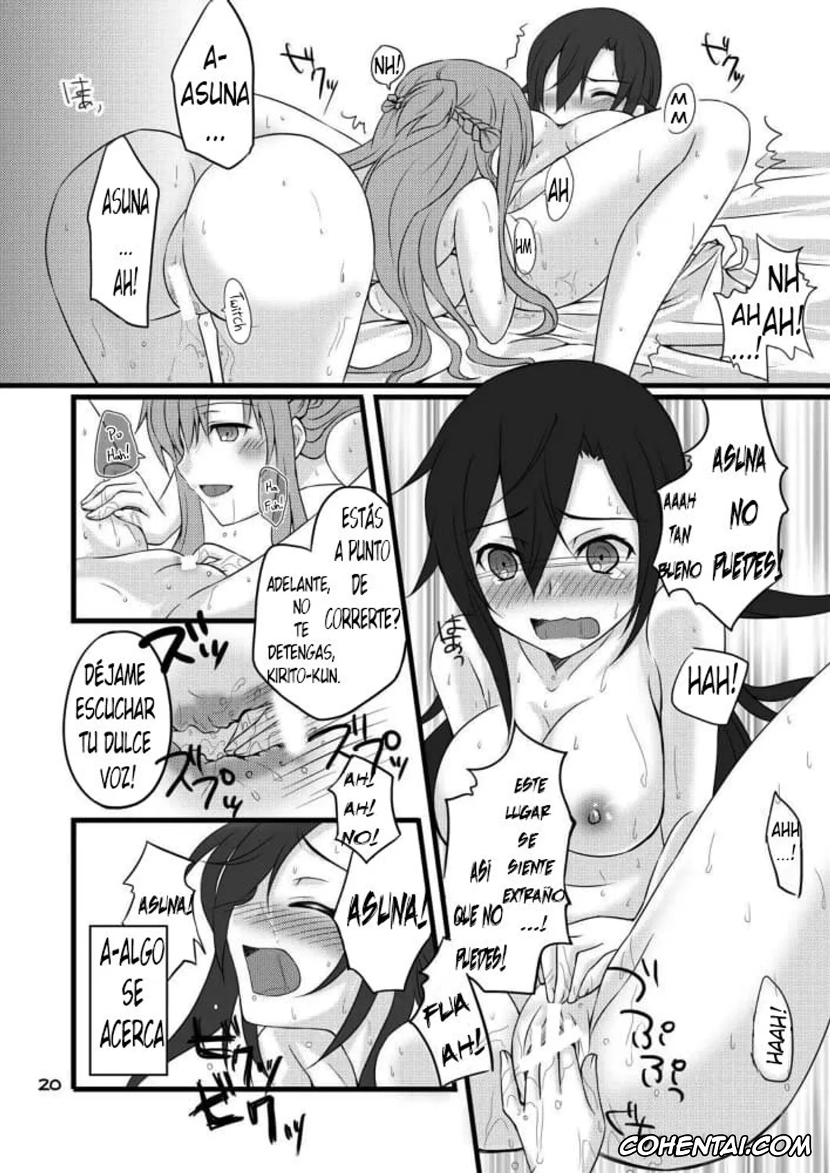 Sword Art Online porno, Asuna Yuuki porno, Kazuto Kirigaya | Kirito porno, Kiriko-chan to Asobou! (Sword Art Online), pagina 17