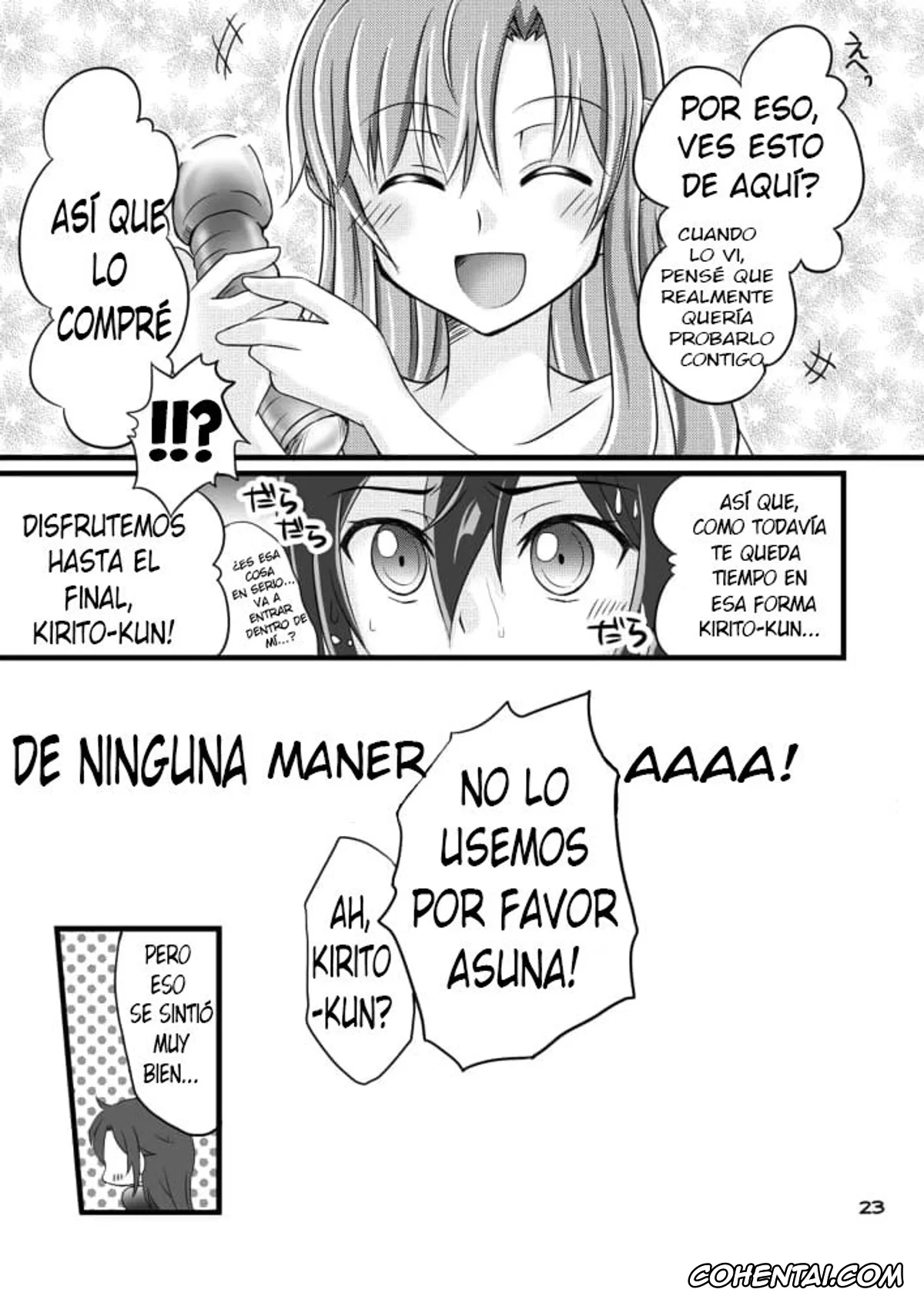 Sword Art Online porno, Asuna Yuuki porno, Kazuto Kirigaya | Kirito porno, Kiriko-chan to Asobou! (Sword Art Online), pagina 20
