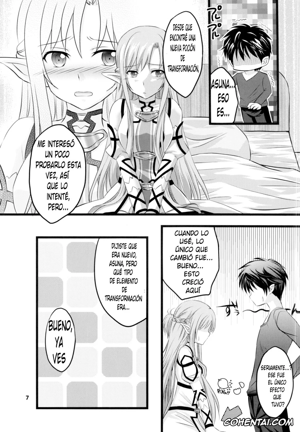 Sword Art Online porno, Asuna Yuuki porno, Kazuto Kirigaya | Kirito porno, Kiriko-chan to Asobou! 2 (Sword Art Online), pagina 5
