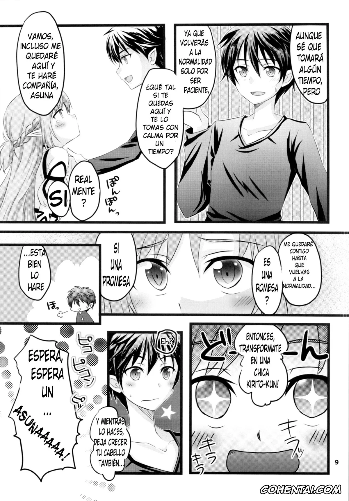 Sword Art Online xxx, Asuna Yuuki xxx, Kazuto Kirigaya | Kirito xxx, Kiriko-chan to Asobou! 2 (Sword Art Online), pagina 7