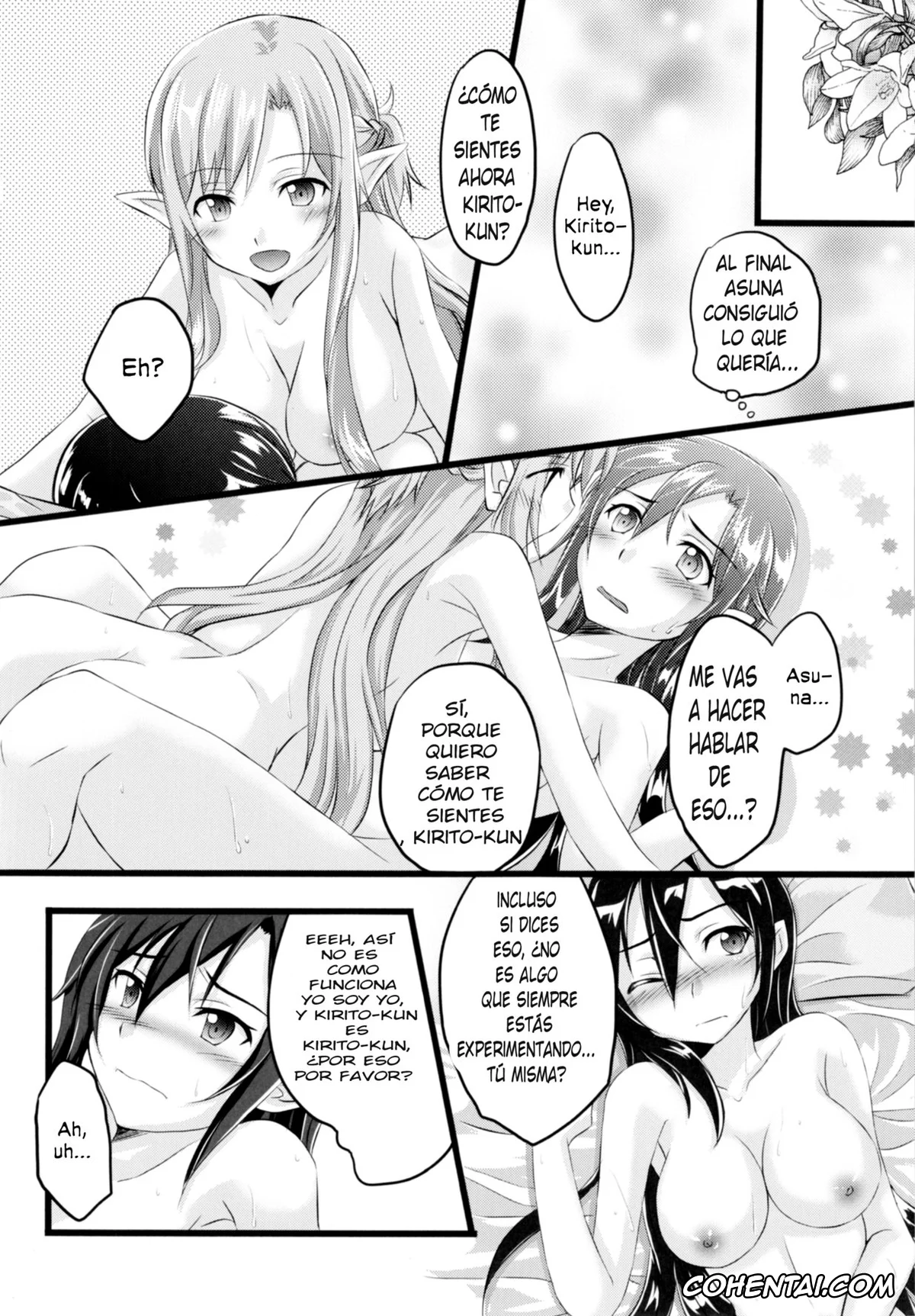 Sword Art Online porno, Asuna Yuuki porno, Kazuto Kirigaya | Kirito porno, Kiriko-chan to Asobou! 2 (Sword Art Online), pagina 8