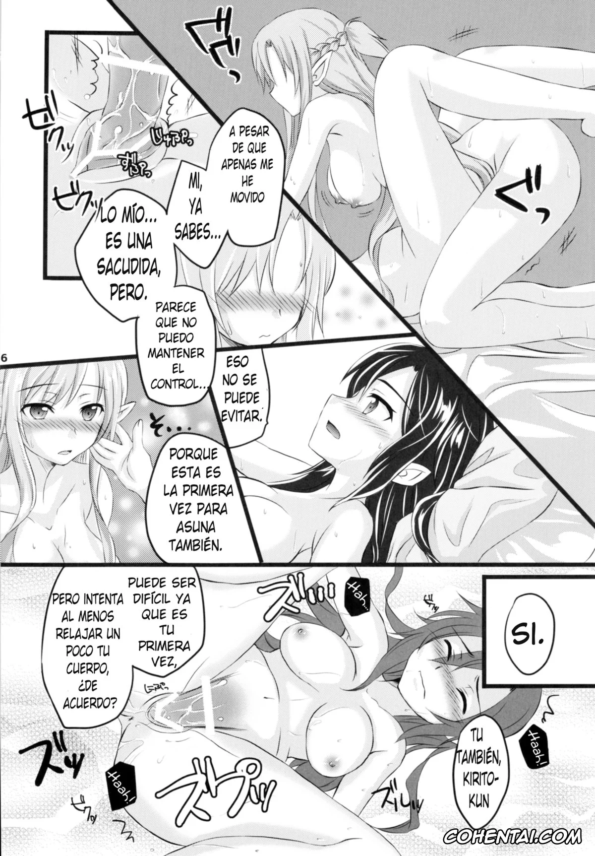 Sword Art Online porno, Asuna Yuuki porno, Kazuto Kirigaya | Kirito porno, Kiriko-chan to Asobou! 2 (Sword Art Online), pagina 14