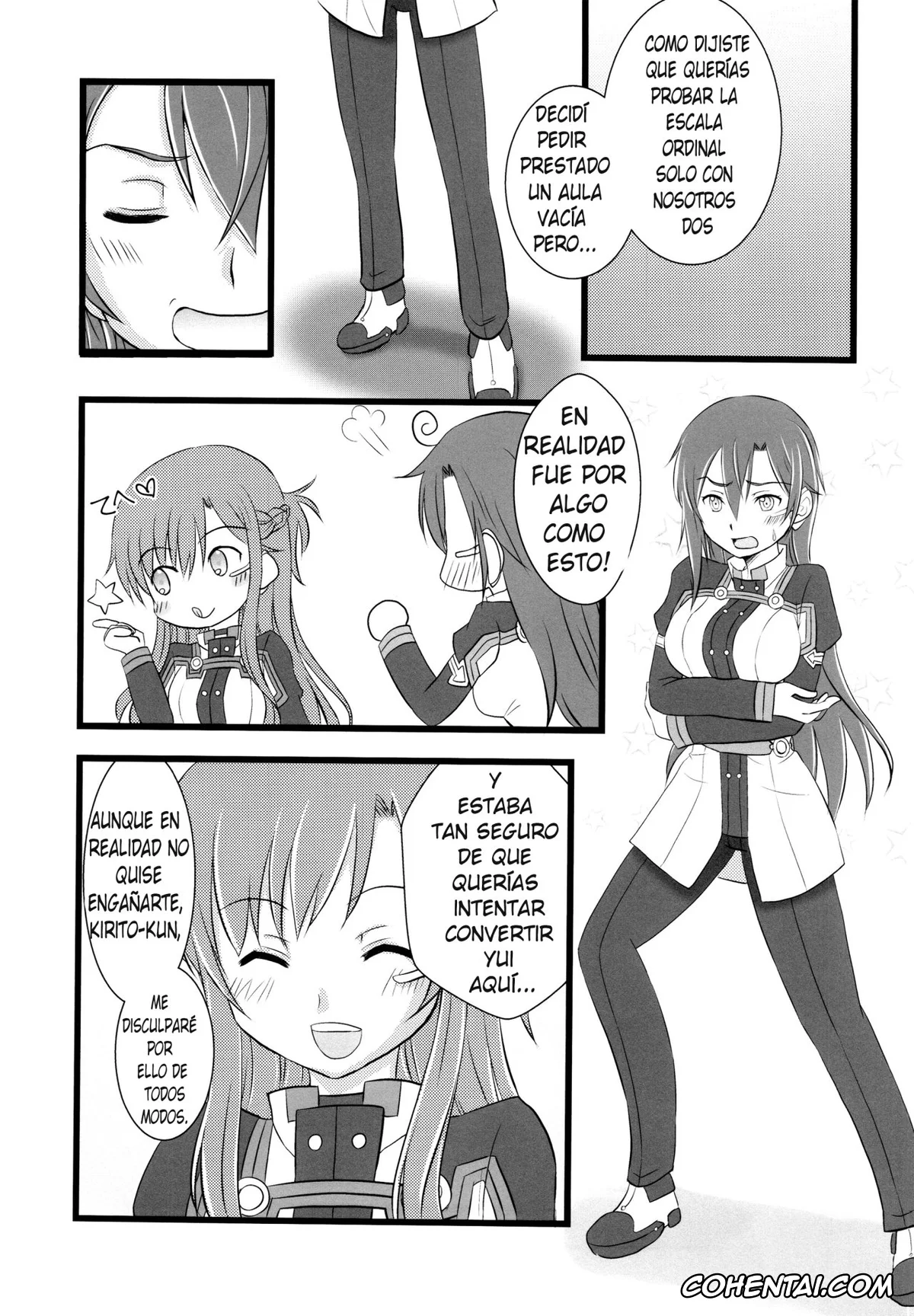 Sword Art Online porno, Asuna Yuuki porno, Kazuto Kirigaya | Kirito porno, Kiriko-chan to Asobou! 4 (Sword Art Online), pagina 2