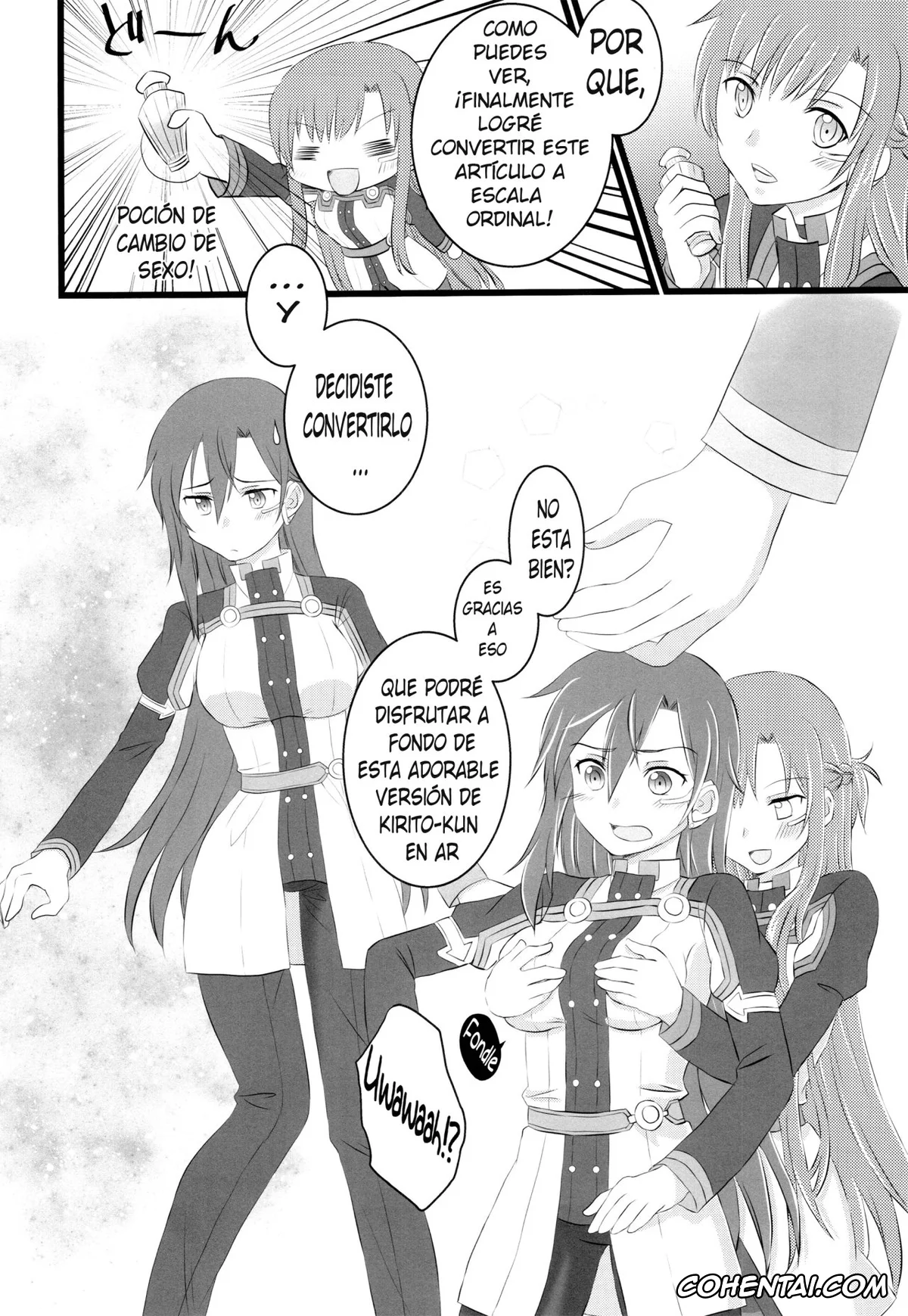 Sword Art Online hentai, Asuna Yuuki hentai, Kazuto Kirigaya | Kirito hentai, Kiriko-chan to Asobou! 4 (Sword Art Online), pagina 3