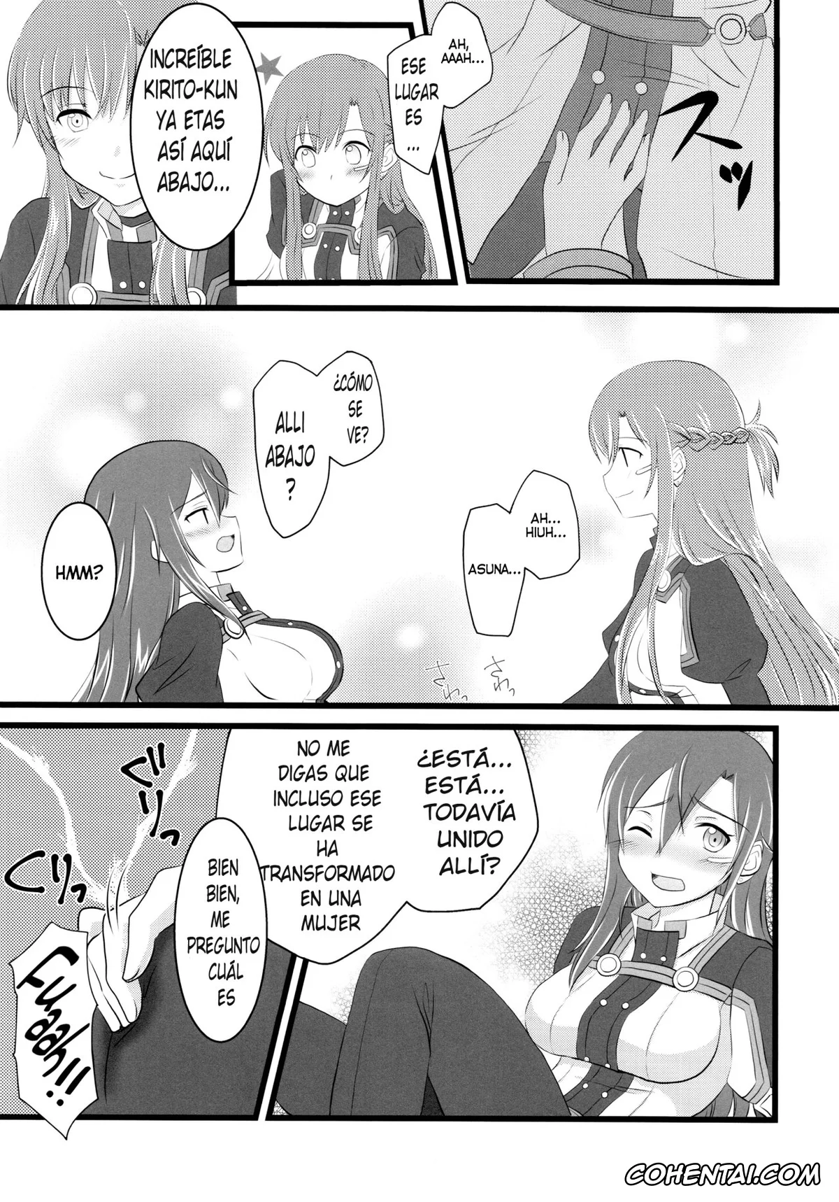 Sword Art Online hentai, Asuna Yuuki hentai, Kazuto Kirigaya | Kirito hentai, Kiriko-chan to Asobou! 4 (Sword Art Online), pagina 6