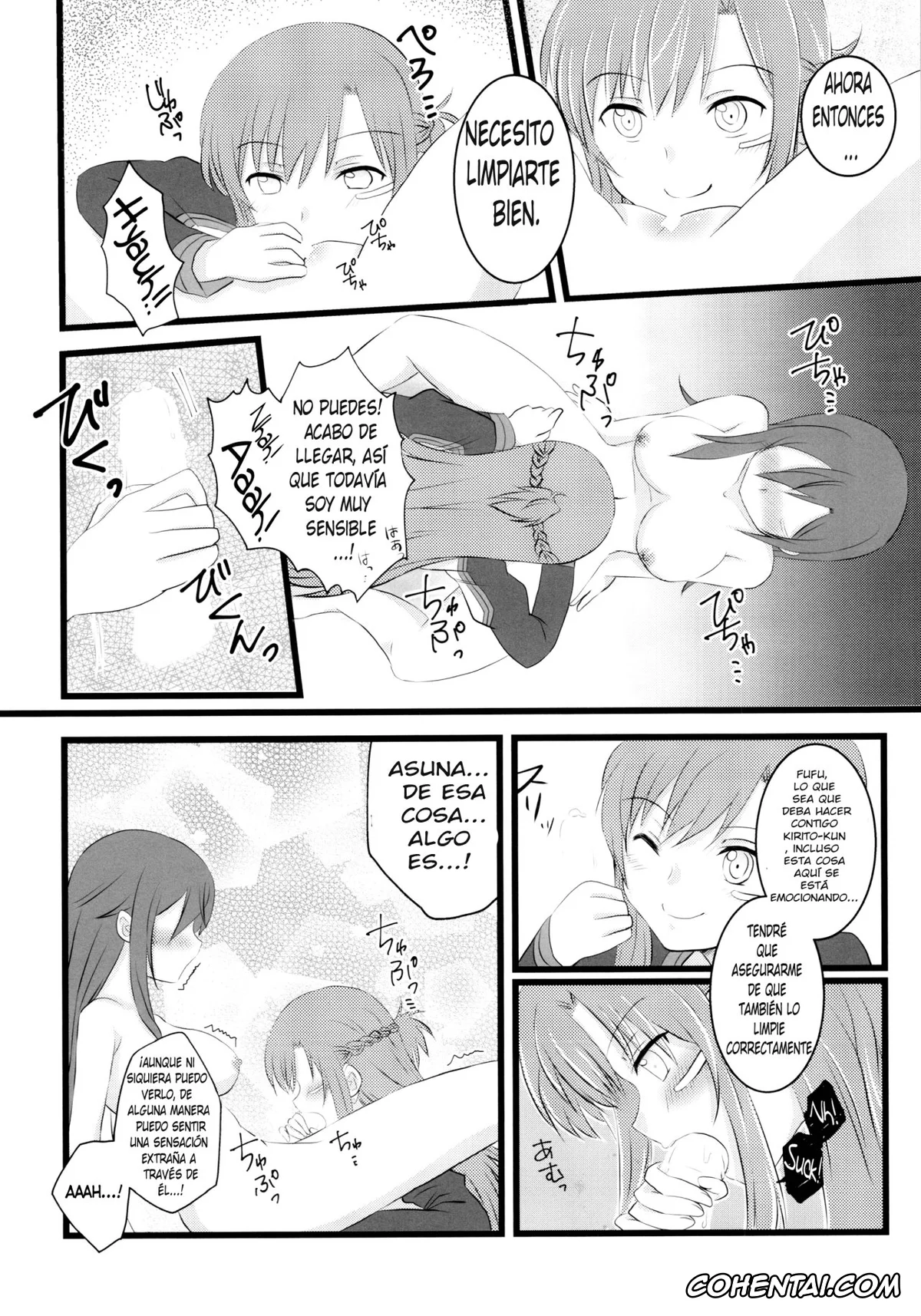 Sword Art Online hentai, Asuna Yuuki hentai, Kazuto Kirigaya | Kirito hentai, Kiriko-chan to Asobou! 4 (Sword Art Online), pagina 9