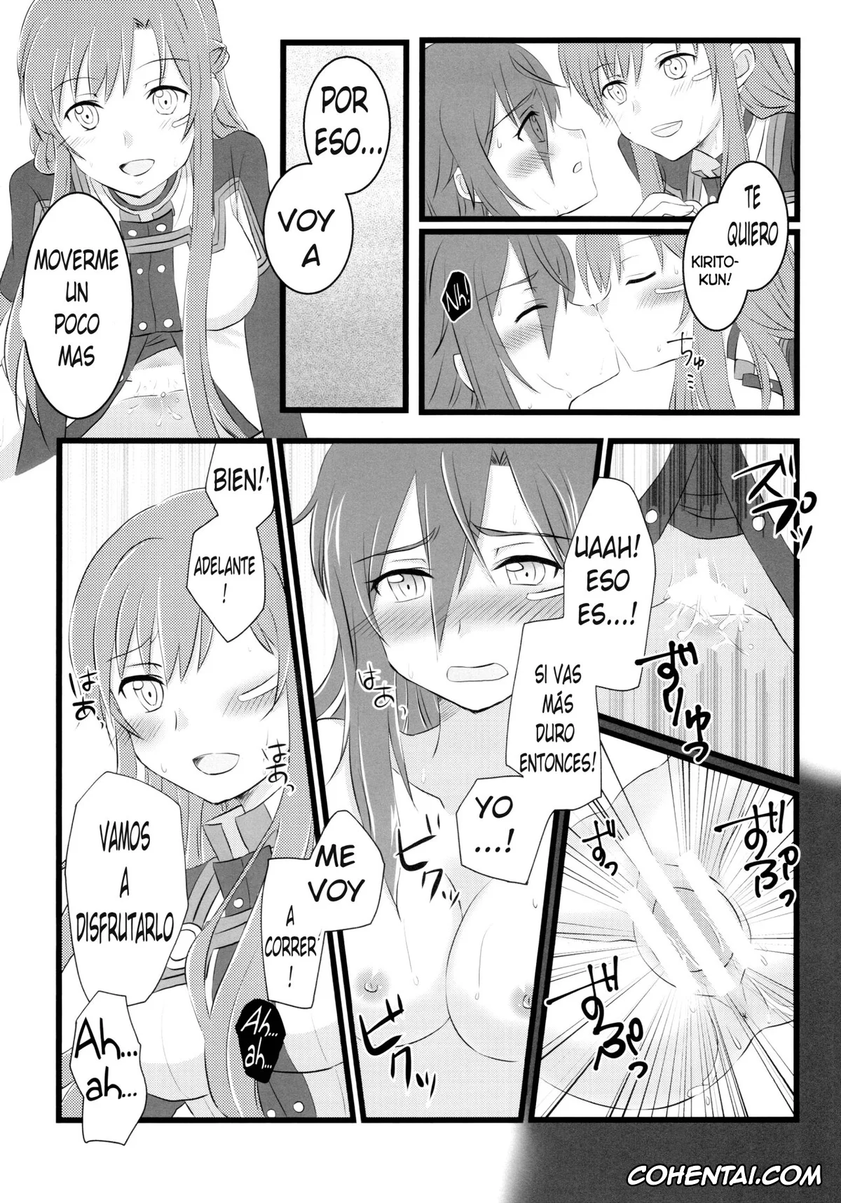 Sword Art Online hentai, Asuna Yuuki hentai, Kazuto Kirigaya | Kirito hentai, Kiriko-chan to Asobou! 4 (Sword Art Online), pagina 15