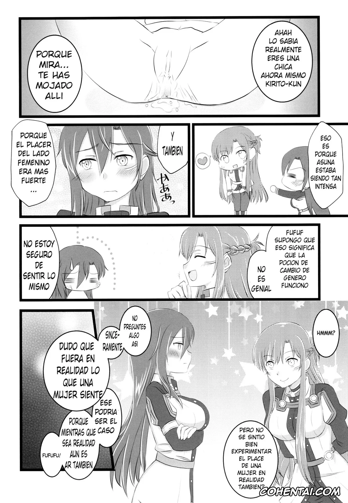 Sword Art Online porno, Asuna Yuuki porno, Kazuto Kirigaya | Kirito porno, Kiriko-chan to Asobou! 4 (Sword Art Online), pagina 17