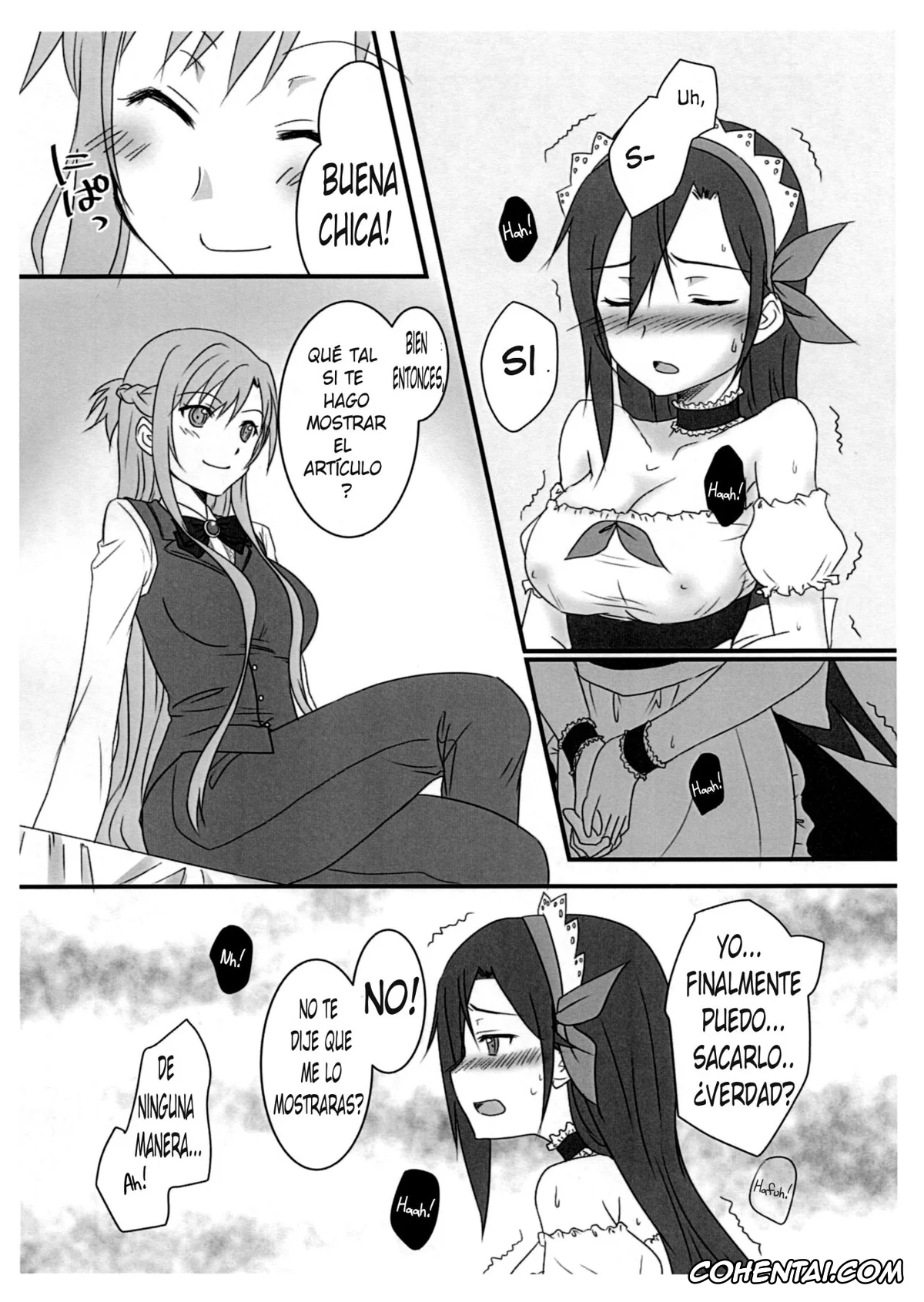 Sword Art Online xxx, Asuna Yuuki xxx, Kazuto Kirigaya | Kirito xxx, Kiriko-chan to Asobou! ~Maid Hen~ (Sword Art Online), pagina 4