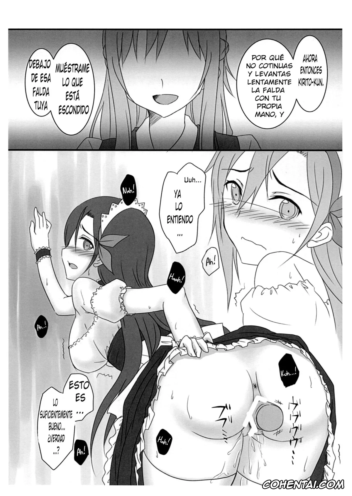 Sword Art Online porno, Asuna Yuuki porno, Kazuto Kirigaya | Kirito porno, Kiriko-chan to Asobou! ~Maid Hen~ (Sword Art Online), pagina 5