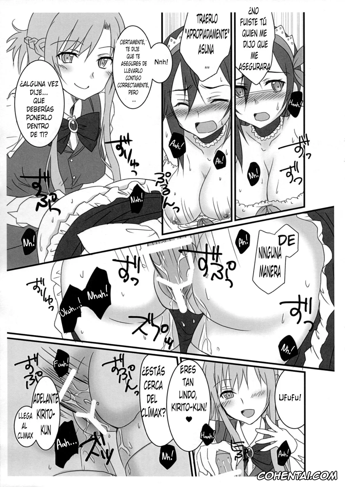 Sword Art Online porno, Asuna Yuuki porno, Kazuto Kirigaya | Kirito porno, Kiriko-chan to Asobou! ~Maid Hen~ (Sword Art Online), pagina 8