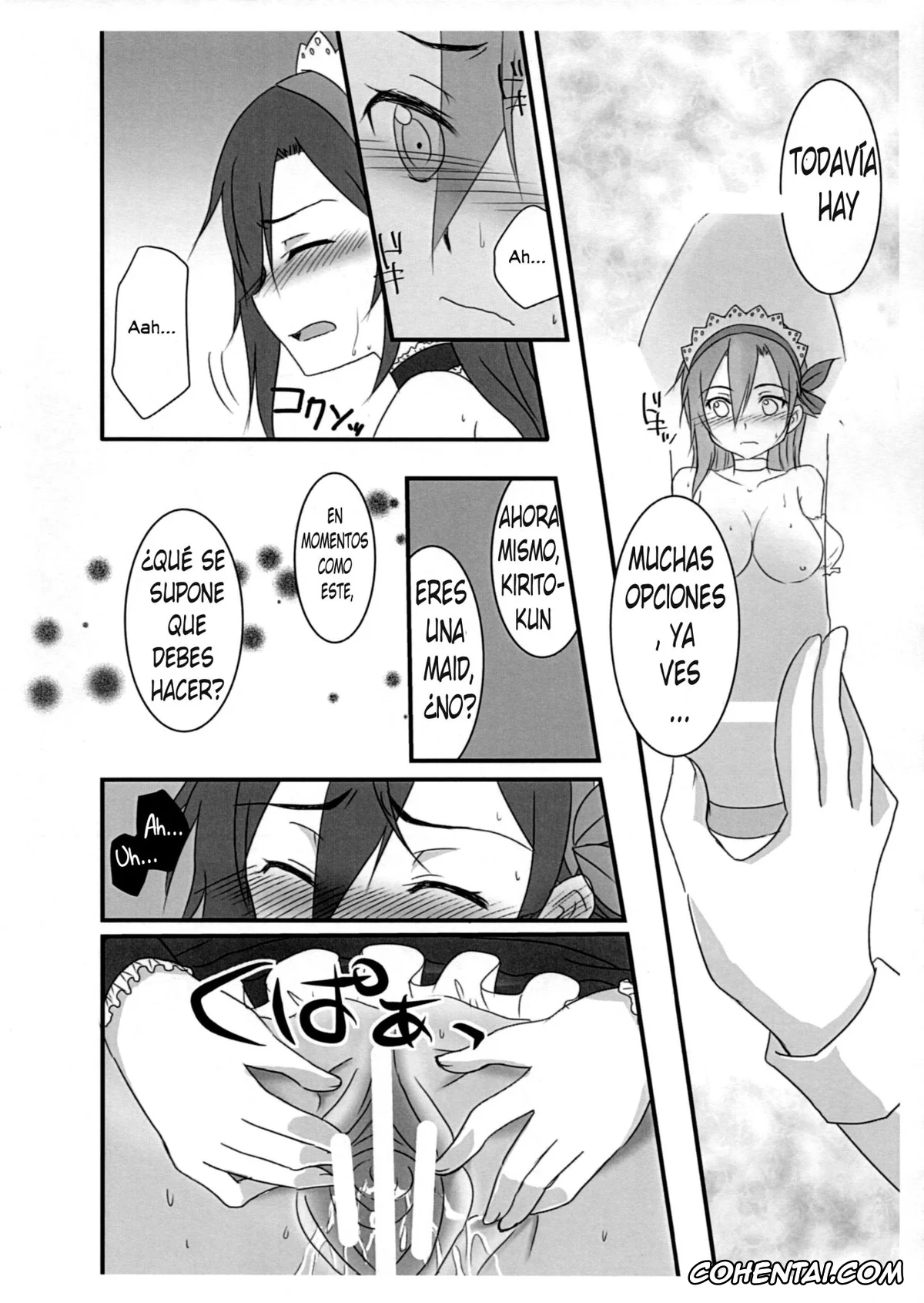 Sword Art Online porno, Asuna Yuuki porno, Kazuto Kirigaya | Kirito porno, Kiriko-chan to Asobou! ~Maid Hen~ (Sword Art Online), pagina 11