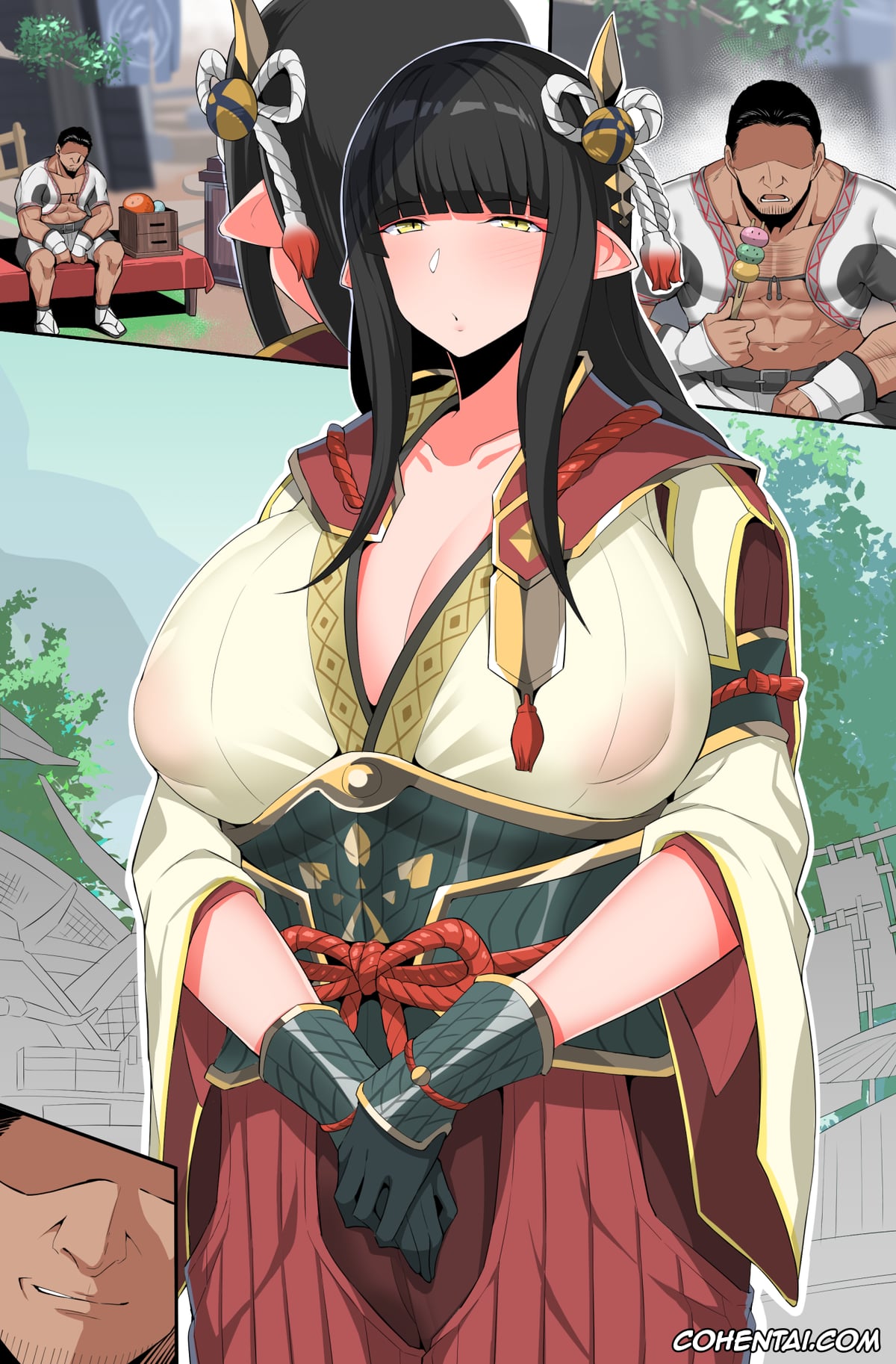 Monster Hunter hentai, Hinoa hentai, Eeeegui Kijoui de Shiboritotte Kuru Hinoe-jou (Monster Hunter), pagina 3