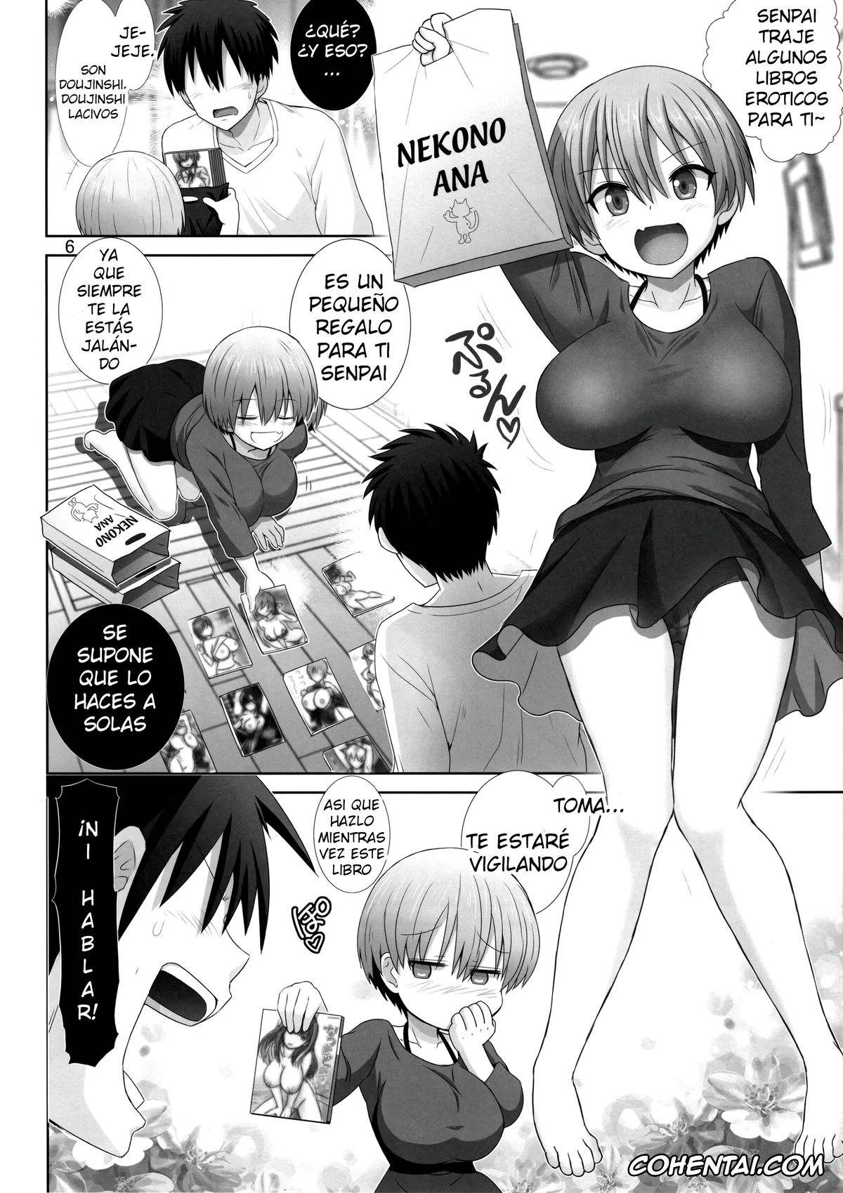 Uzaki-chan wa Asobitai! xxx, Hana Uzaki xxx, Shinichi Sakurai xxx, Uzaki chan wa pakori tai! (Uzaki-chan wa Asobitai!), pagina 4
