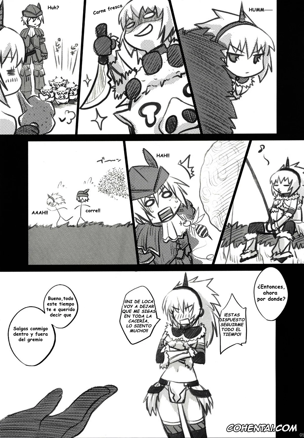 Monster Hunter porno, Kirin porno, Kariudo Hakusho (Monster Hunter), pagina 5