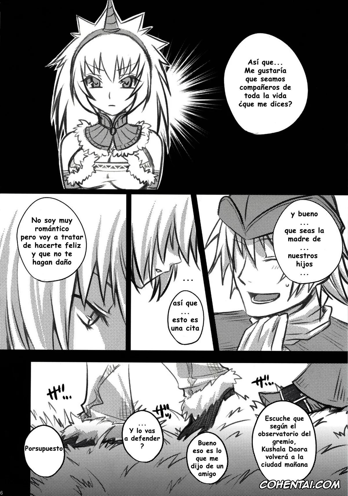 Monster Hunter hentai, Kirin hentai, Kariudo Hakusho (Monster Hunter), pagina 6