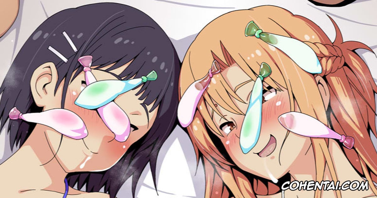 Sword Art Online xxx, Asuna Yuuki xxx, Suguha Kirigaya xxx, Asuna to Suguha no Rankou Party Jigo (Sword Art Online), pagina 1