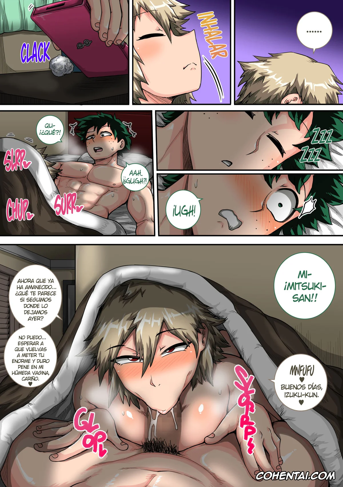 My Hero Academia | Boku No Hero Academia xxx, Izuku Midoriya xxx, Mitsuki Bakugou xxx, Boku no Harem Academia Bakugou Mama to no Natsuyasumi «Chuunen» (Boku no Hero Academia), pagina 19