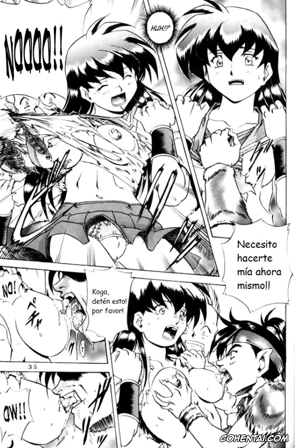 Inuyasha hentai, Kagome Higurashi hentai, Kouga hentai, Naraku no Soko (Inuyasha), pagina 9