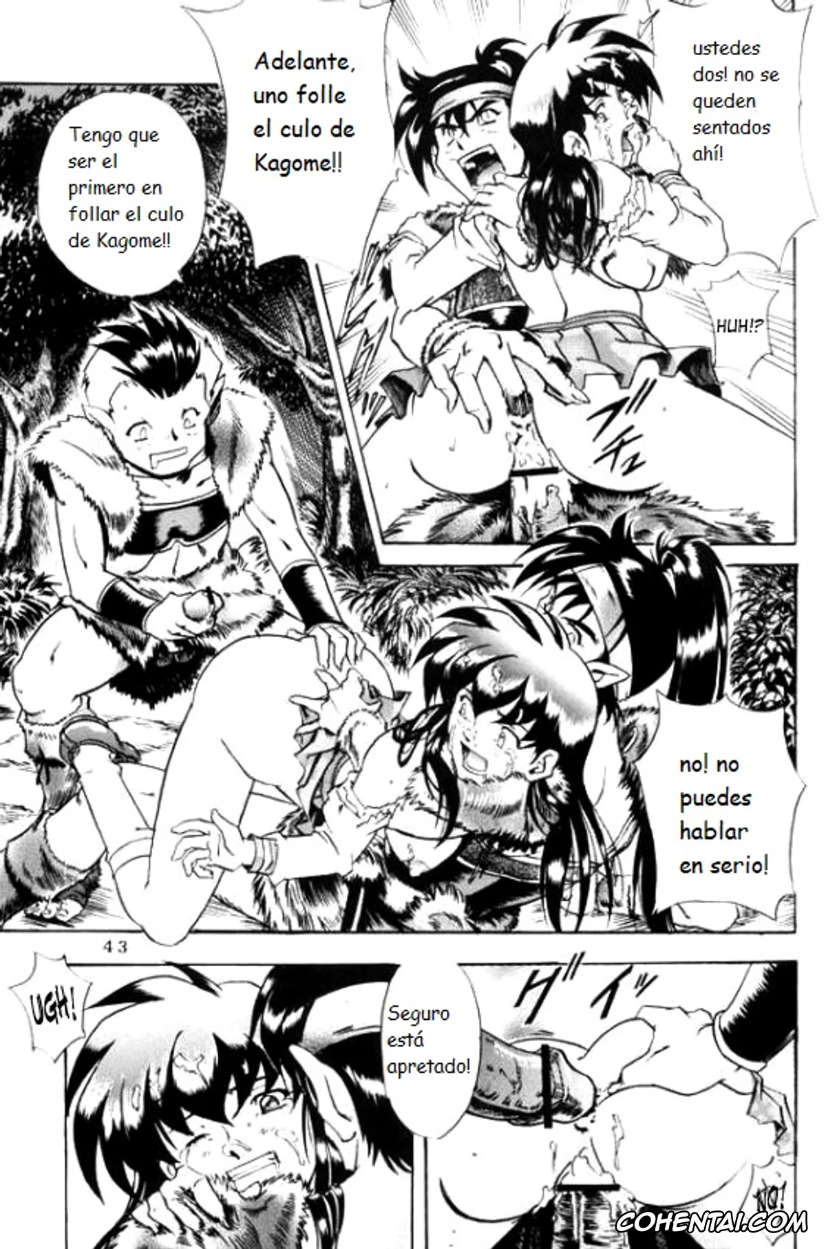Inuyasha porno, Kagome Higurashi porno, Kouga porno, Naraku no Soko (Inuyasha), pagina 17