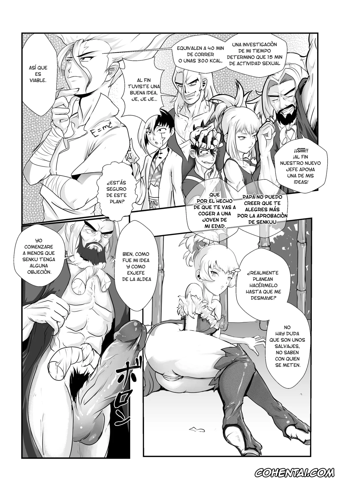 Dr. STONE hentai, Homura Momiji hentai, Kohaku hentai, Training Homura (Dr. STONE), pagina 6