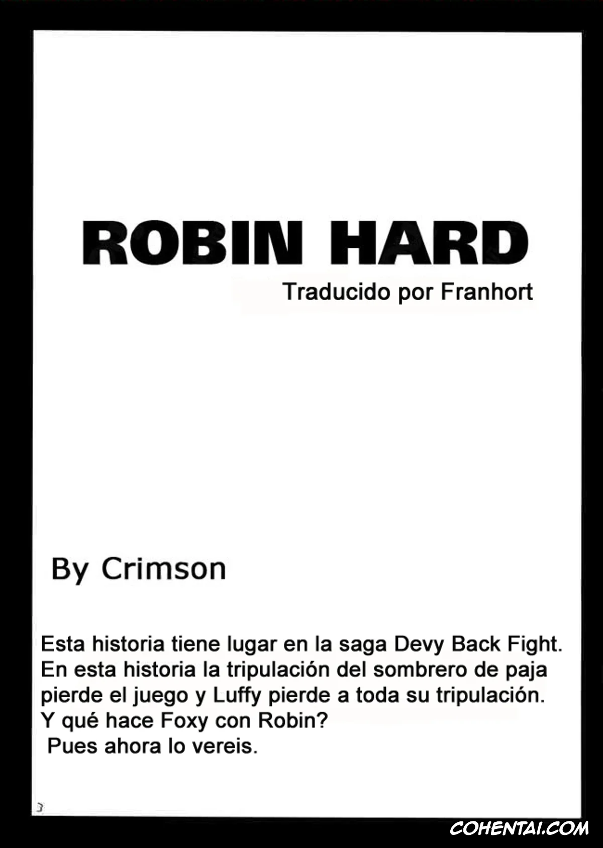 One Piece hentai, Nico Robin hentai, Robin Hard (One Piece), pagina 3
