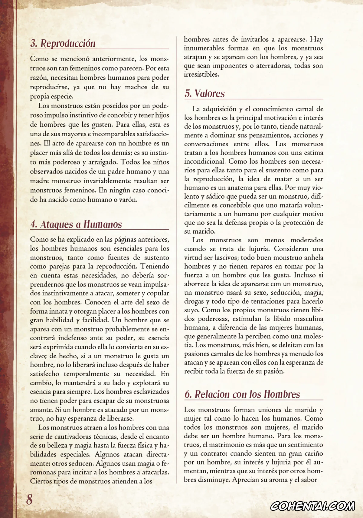 Mamono Musume Zukan | Monster Girl Encyclopedia hentai, Monster Girl Encyclopedia Vol. 1 | Enciclopedia de Chicas Monstruo, pagina 9