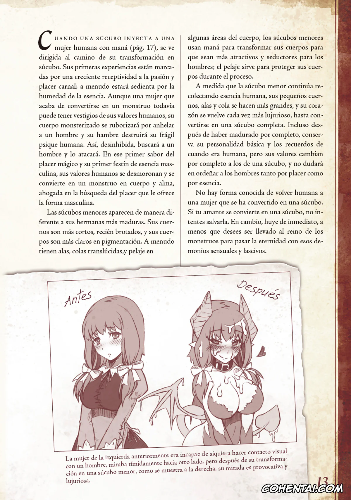 Mamono Musume Zukan | Monster Girl Encyclopedia porno, Monster Girl Encyclopedia Vol. 1 | Enciclopedia de Chicas Monstruo, pagina 14