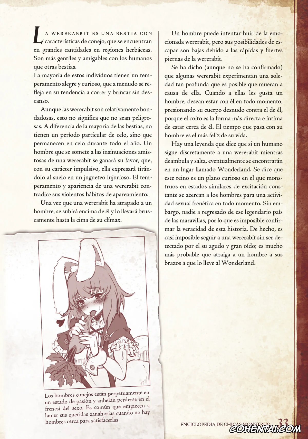 Mamono Musume Zukan | Monster Girl Encyclopedia xxx, Monster Girl Encyclopedia Vol. 1 | Enciclopedia de Chicas Monstruo, pagina 34