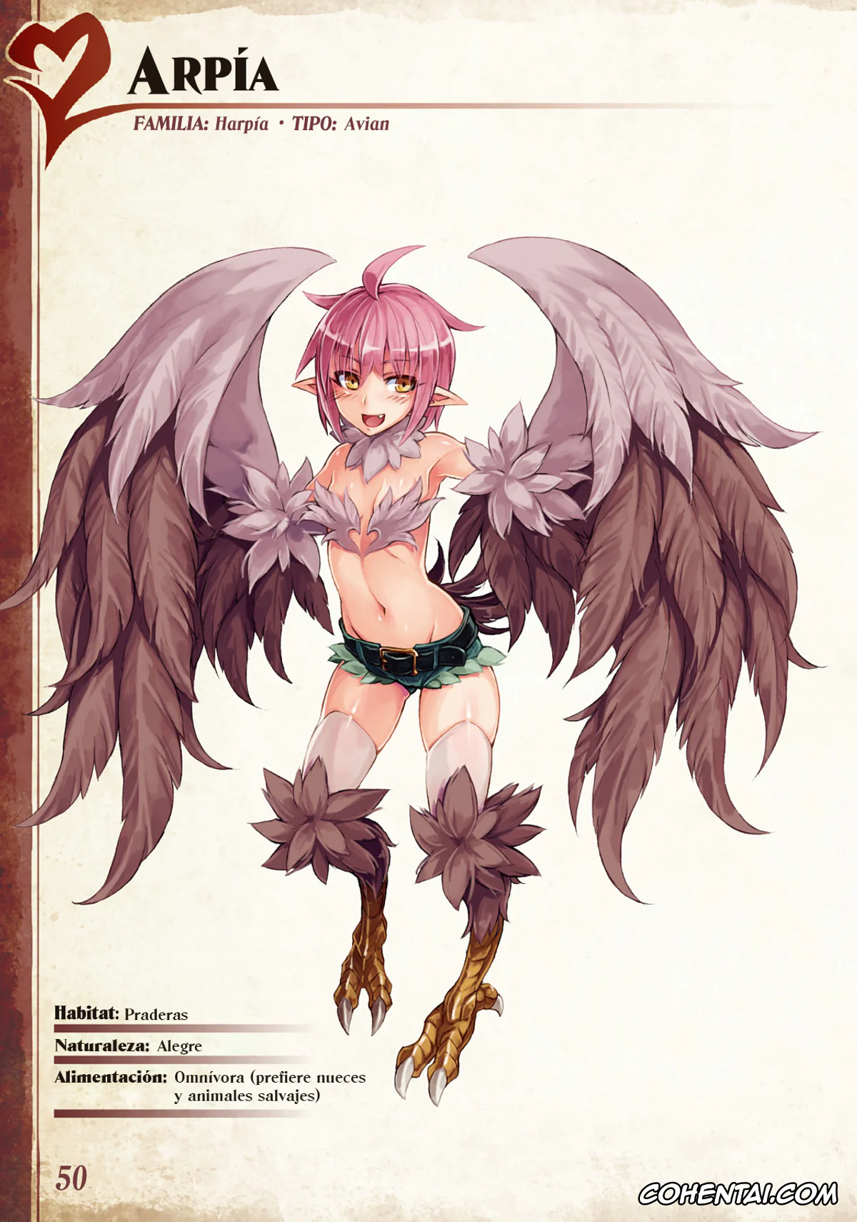 Mamono Musume Zukan | Monster Girl Encyclopedia hentai, Monster Girl Encyclopedia Vol. 1 | Enciclopedia de Chicas Monstruo, pagina 51