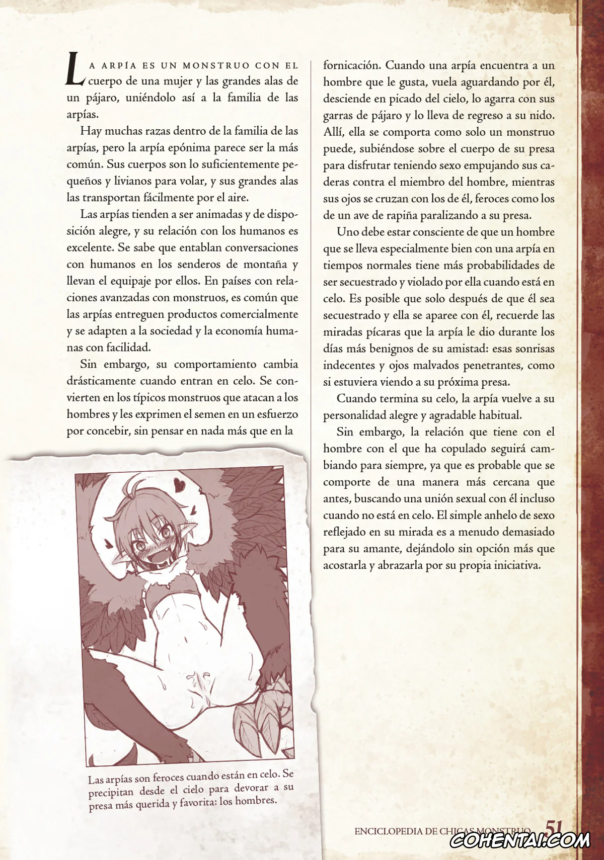 Mamono Musume Zukan | Monster Girl Encyclopedia xxx, Monster Girl Encyclopedia Vol. 1 | Enciclopedia de Chicas Monstruo, pagina 52